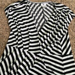 Black and White Striped Shirt